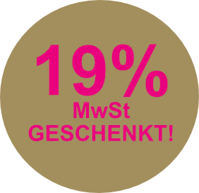 19% MwSt geschenkt