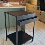 LINEA Die Küche - Landhausküche in Lacklaminat, Schilf - Koje 93