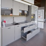 LINEA - Screen Lacklaminat Taupegrau ultramatt - Koje 58